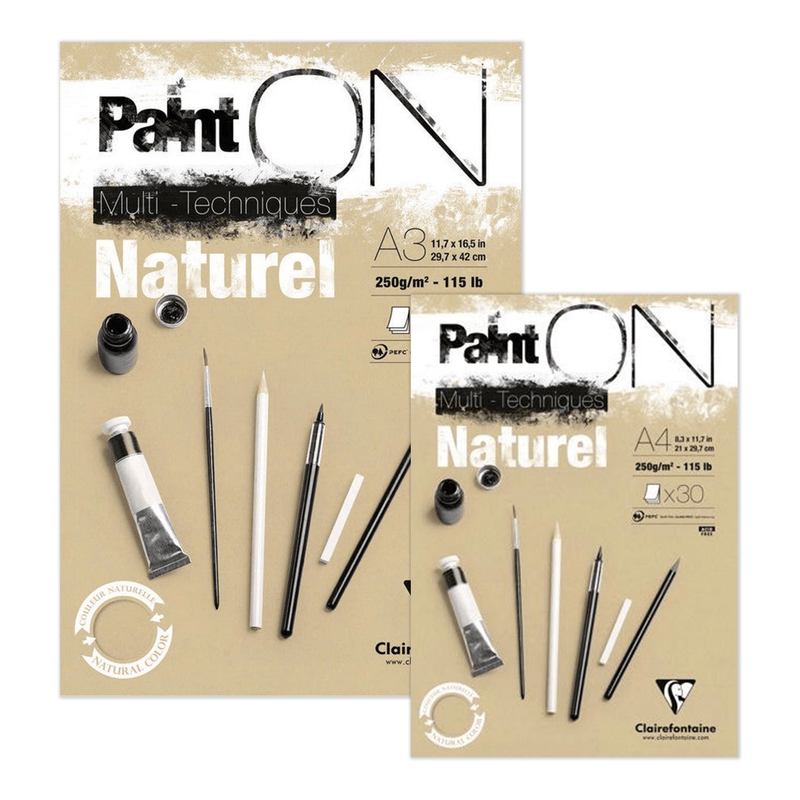 Clairefontaine Natural Paint ON Multimedia Pads (30 Sheets)
