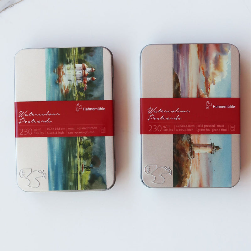 Hahnemuhle Watercolour Postcards Metal Tins (Set of 30)