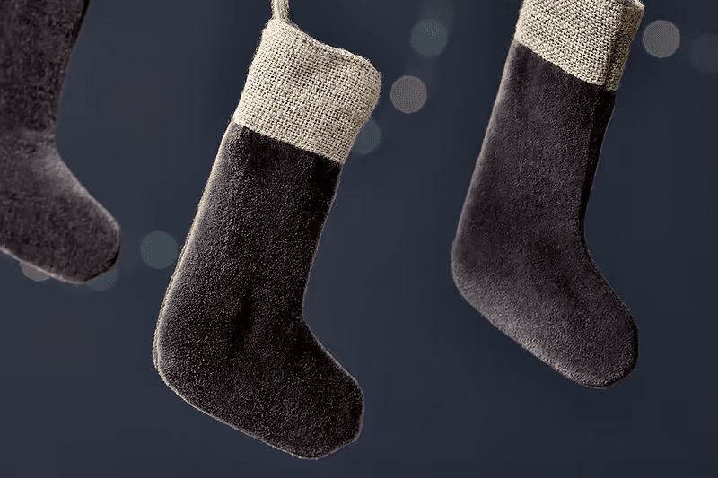 Karru Cotton Velvet Mini Stocking