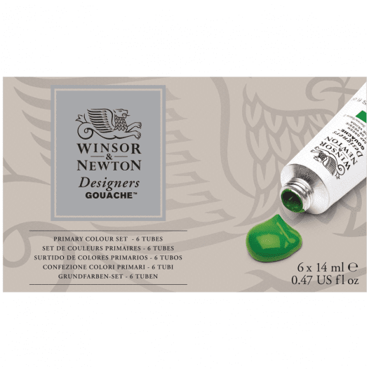 Winsor & Newton Designers Gouache Primary Colours (Set of 6)