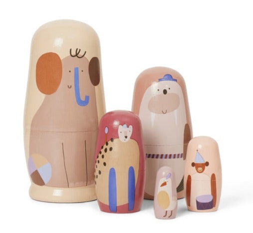 Ferm Living Critter Nesting Dolls (Set of 5)