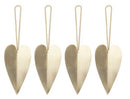 Ferm Living Heart Brass Ornament (Set of 4)