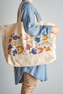 Anniversary Shopping Bag, Multi Cotton
