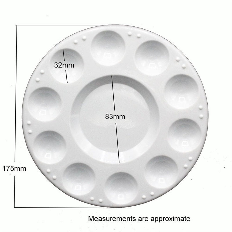 10 Well Round Plastic Palette