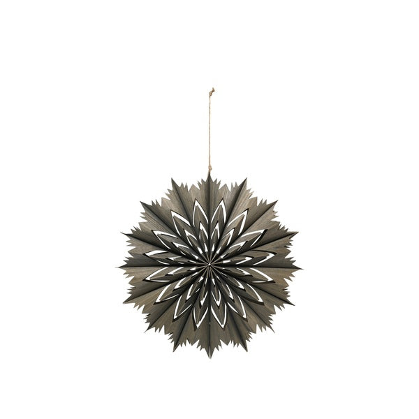 Venja Star Ornament Medium - Fungi Grey