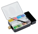 Sennelier L'Aquarelle Extra Fine Watercolour Enamelled Box Set (8 x 1/2 Pans and Water Reserve)