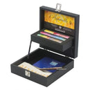 Sennelier Watercolour Wooden Sets 24 x 1/2 Pan 2 x Brushes, Pad