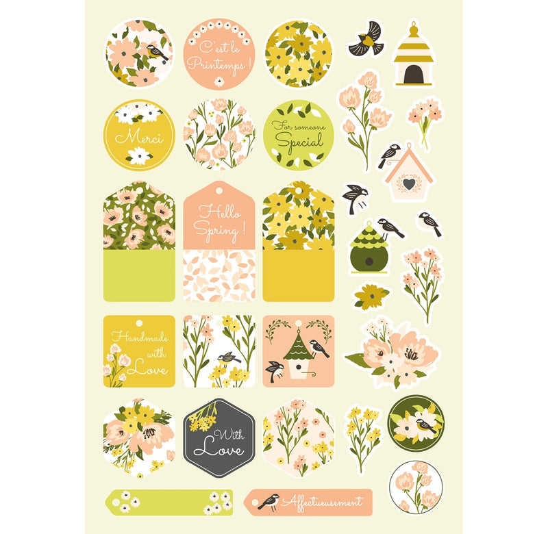 A4 Spring Multicolour Printed Paper Pad (20 Sheets)