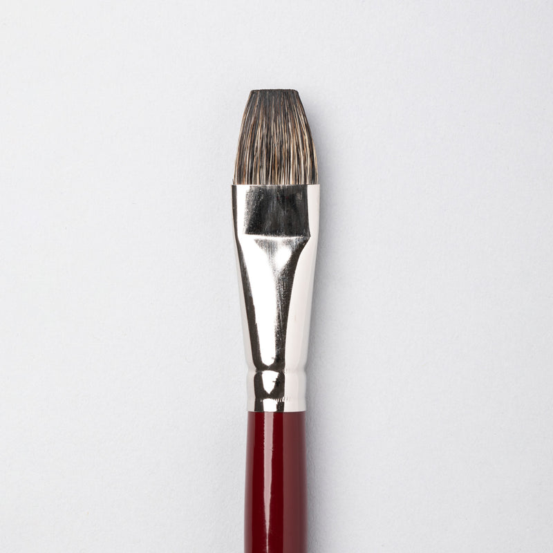 Da Vinci Black Sable Flat Brushes Series 1840