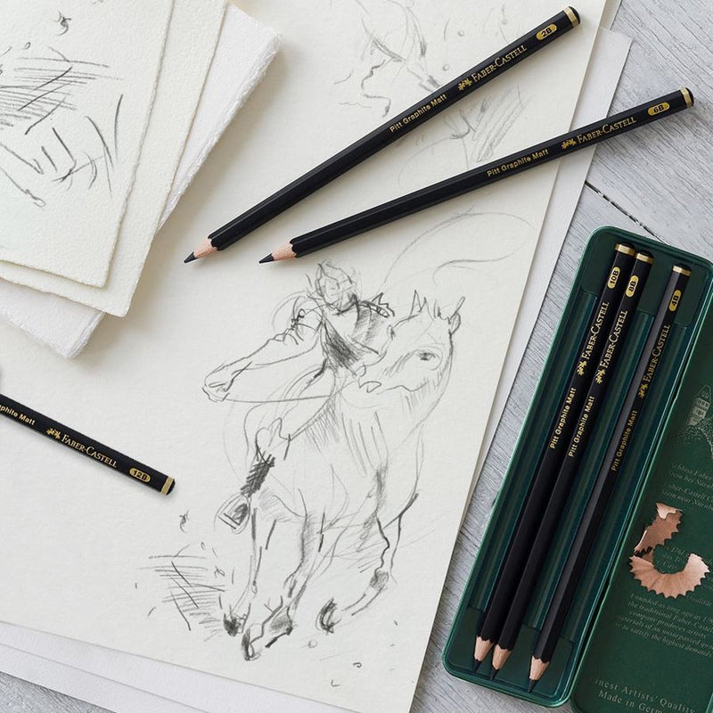 Faber Castell Pitt Graphite Matt pencil (Set of 6)