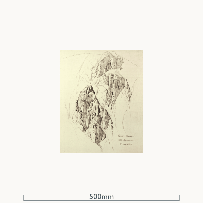 Grey Crag, Birkness Combe, Buttermere 1937 by William Heaton Cooper R.I. (1903 - 1995)