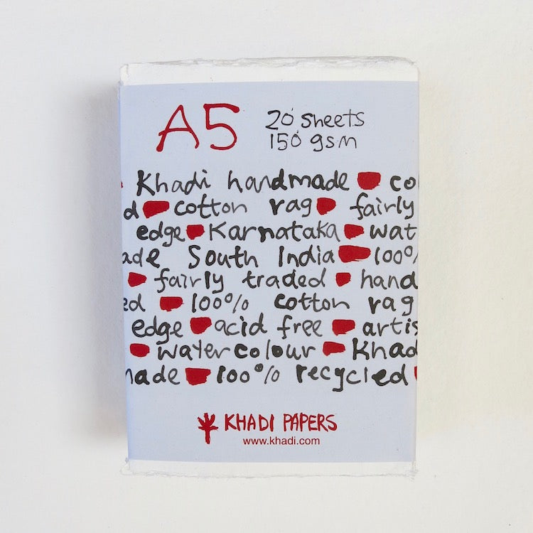 Khadi White Rag Paper Pack