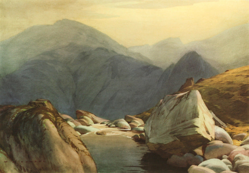 A Langdale Beck by William Heaton Cooper R.I. (1903 - 1995)