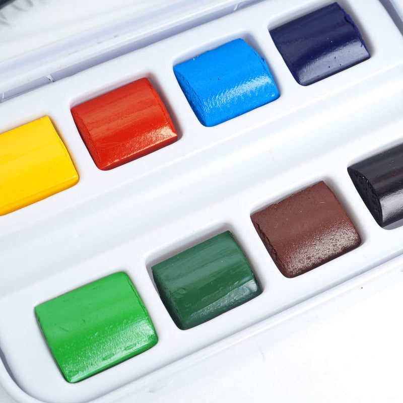 Sennelier Aqua-Mini French Watercolour Tin (Set of 8 + Brush)