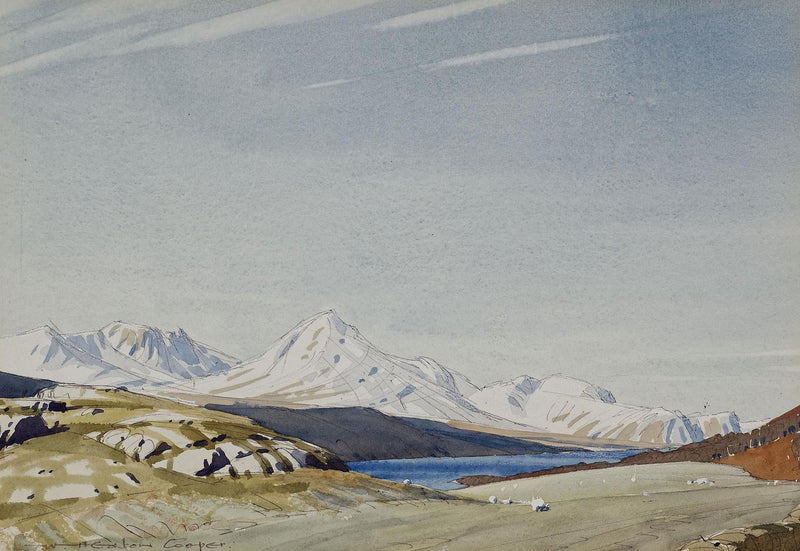 Coniston Fells in Winter by William Heaton Cooper R.I. (1903 - 1995)