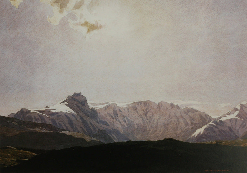 Crinkle Crags and Oxendale by William Heaton Cooper R.I. (1903 - 1995)