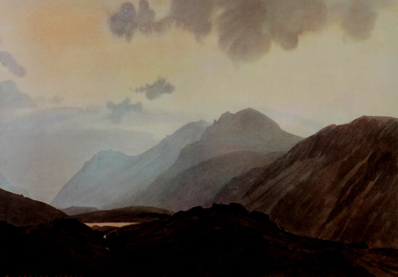 Dawn over the Scafells by William Heaton Cooper R.I. (1903 - 1995)