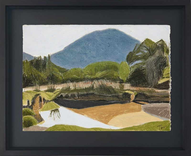 Just upstream of Maggies Bridge, Sept - Original Artwork (Tor Falcon)