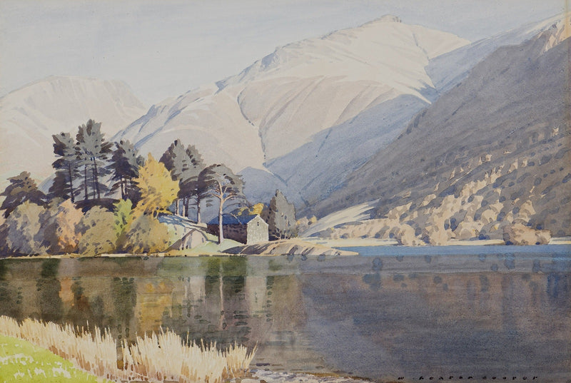 Grasmere Island and Seat Sandal by William Heaton Cooper R.I. (1903 - 1995)