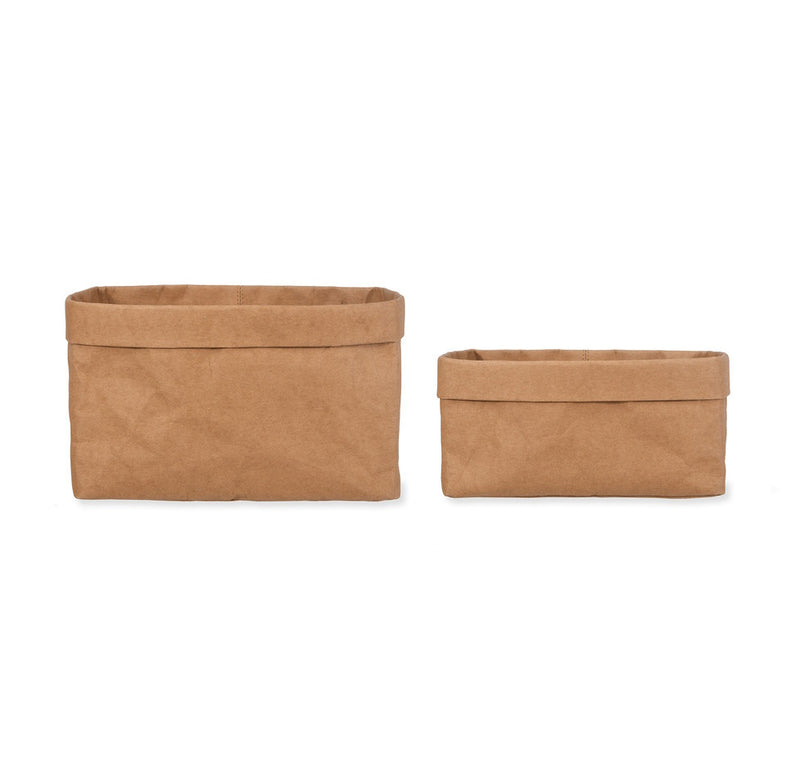 Set of Two Kraft Storage Bags