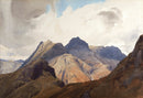Langdale Pikes from Lingmoor by William Heaton Cooper R.I. (1903 - 1995)