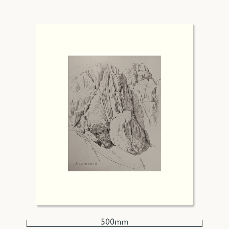 Shamrock, Pillar Rock, 1935, Monochrome by William Heaton Cooper R.I. (1903 - 1995)