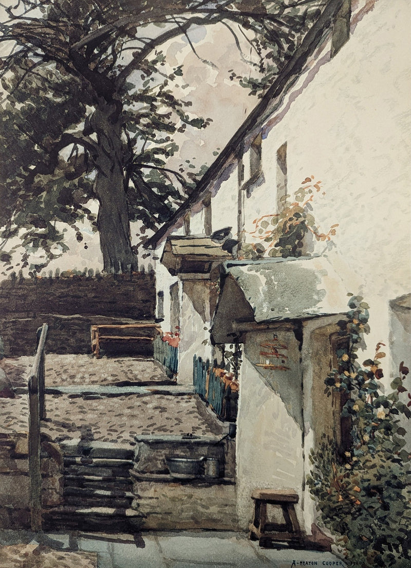 Park Yeat Cottages, Coniston 1900 by Alfred Heaton Cooper (1863 - 1929)