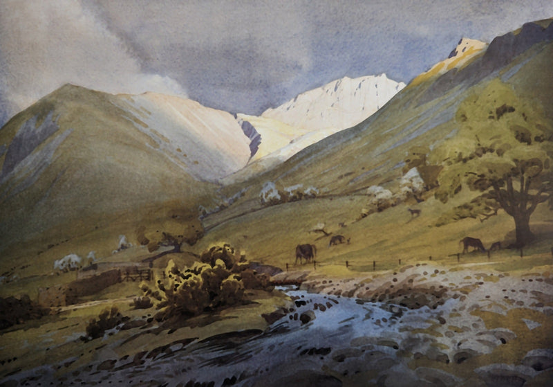 Spring Evening under Scafell by William Heaton Cooper R.I. (1903 - 1995)