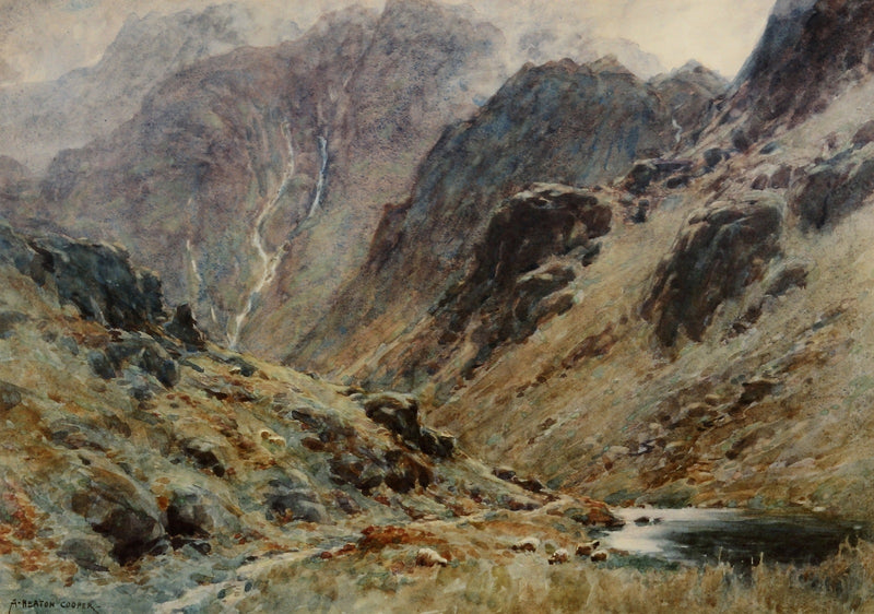Stake Pass, Great Langdale by Alfred Heaton Cooper (1863 - 1929)