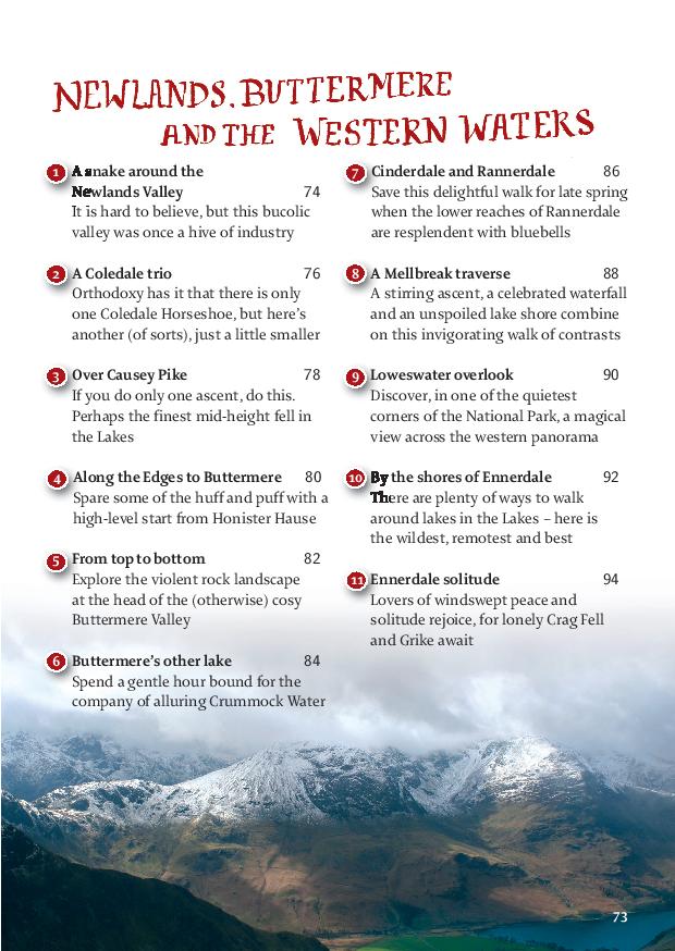 The Northern Lakes, 40 Shorter Walks by Dominic North