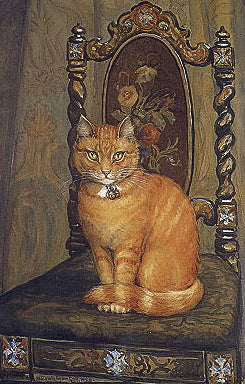 Topaz Marigold on Chair by W J Ophelia Gordon Bell (1883 - 1973)