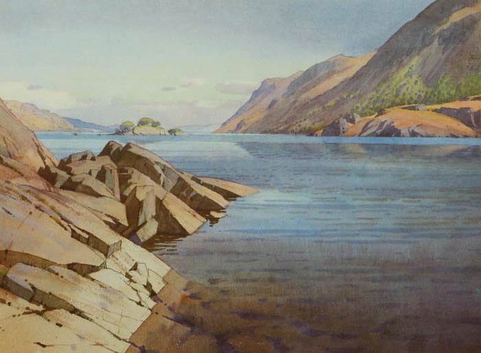 Ullswater Lakes by William Heaton Cooper R.I. (1903 - 1995)