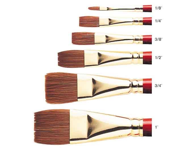 Winsor & Newton Blended Sceptre Gold II One Stroke Flat Brush (Series 606)