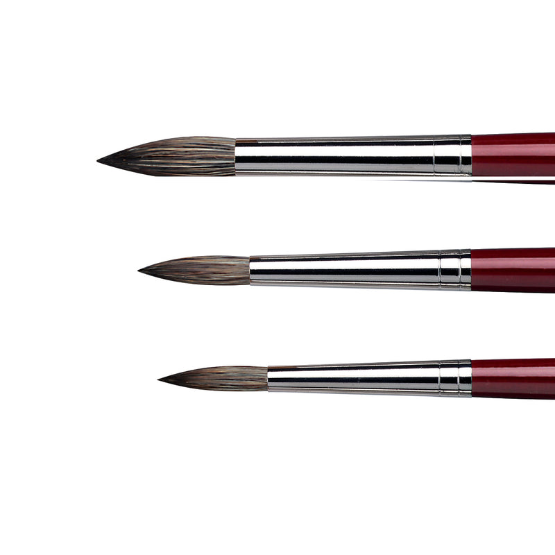 Da Vinci Black Sable Round Brush Series 1640