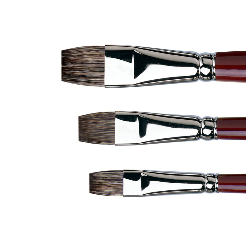 Da Vinci Black Sable Flat Brushes Series 1840